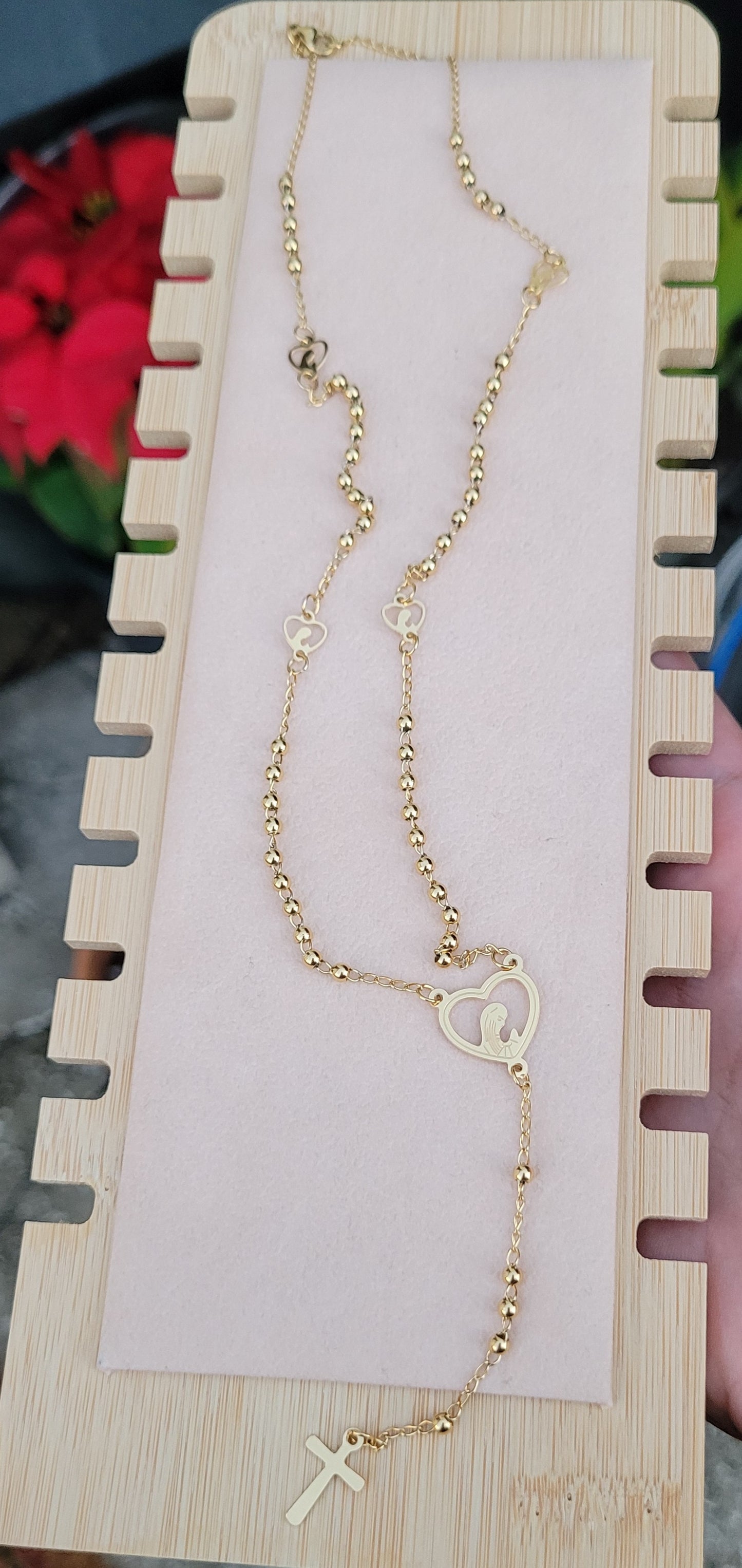 Rosario en acero inoxidable/ Rosary in stainless steel