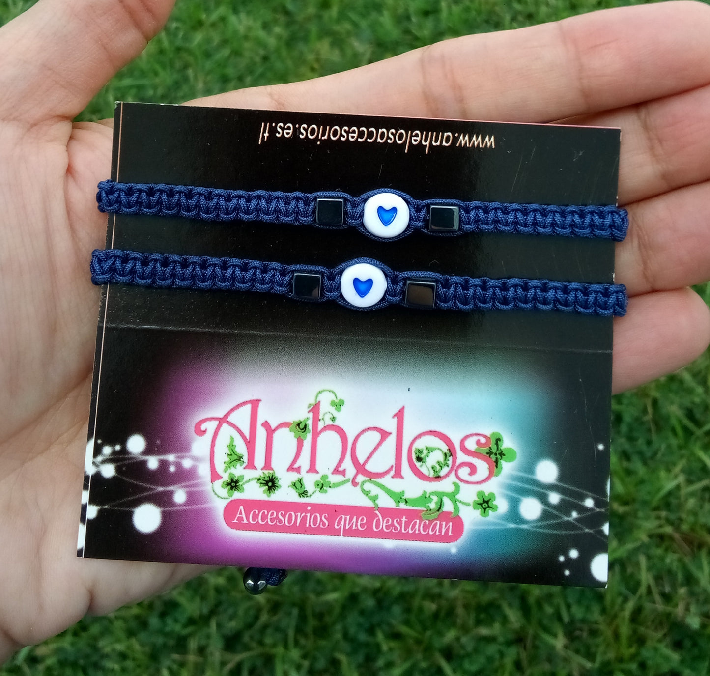Pulseras para parejas tejidas / Woven couples bracelets
