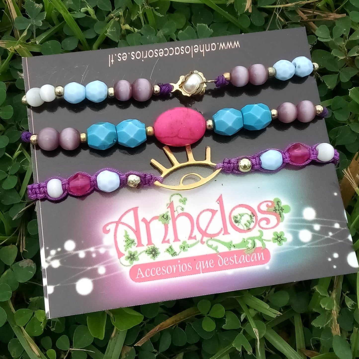 Set de pulseras Violeta / Violet bracelet set