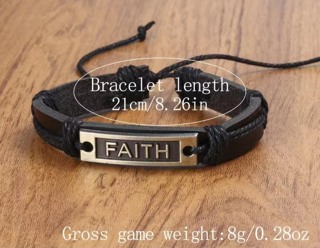Pulsera Fe para caballeros / Faith Bracelet for Men