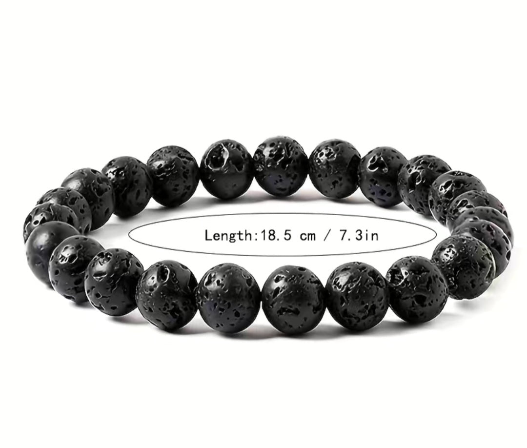 Pulsera piedra volcánica / Volcanic stone bracelet