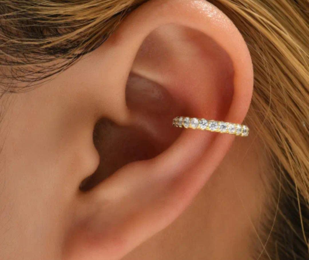 Ear cuff con zircon/ Zircon Ear cuff