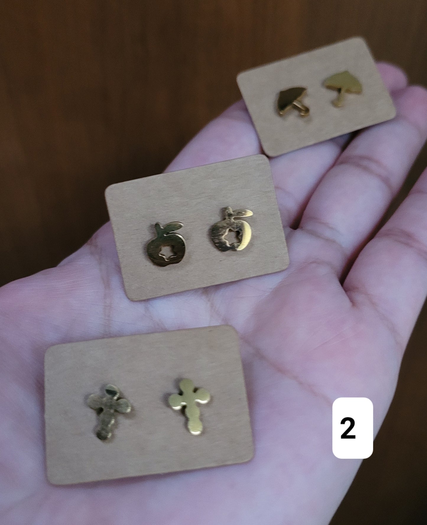 Set de 3 zarcillos / Set of 3 earrings