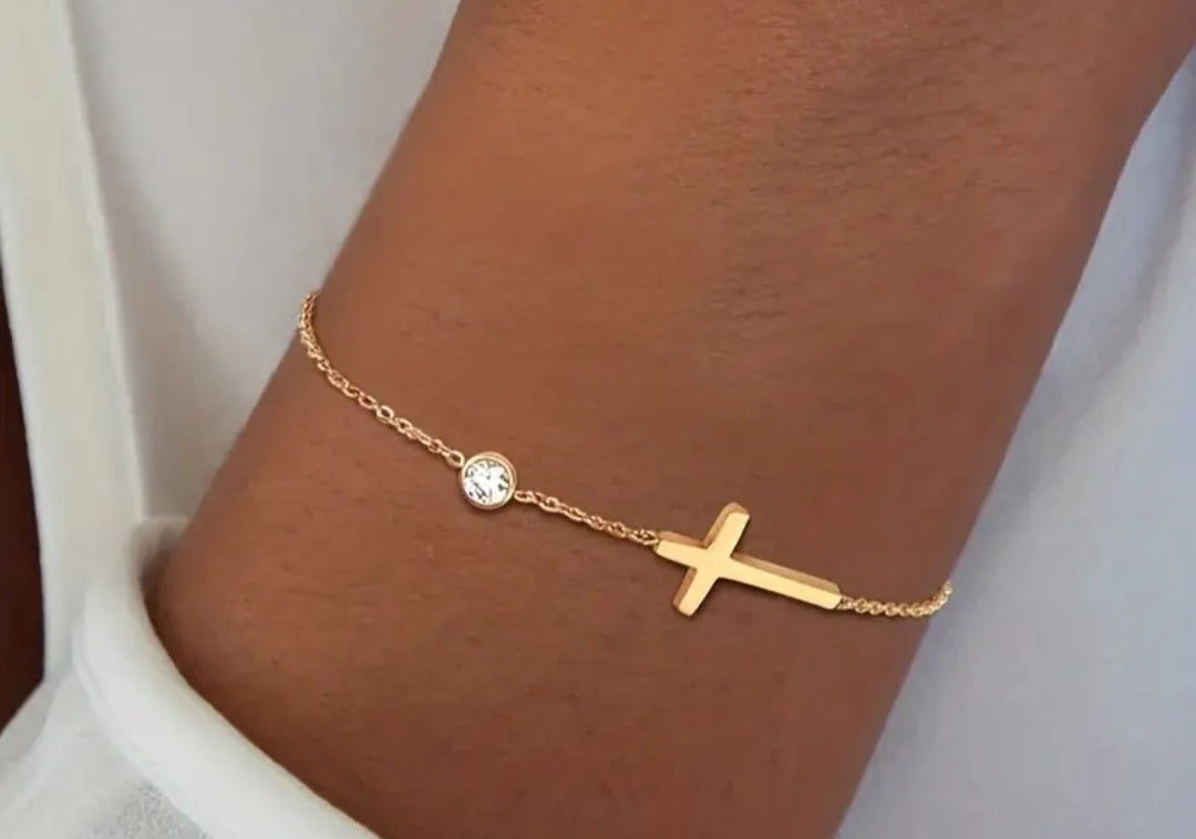 Pulsera Cruz / Cross bracelet