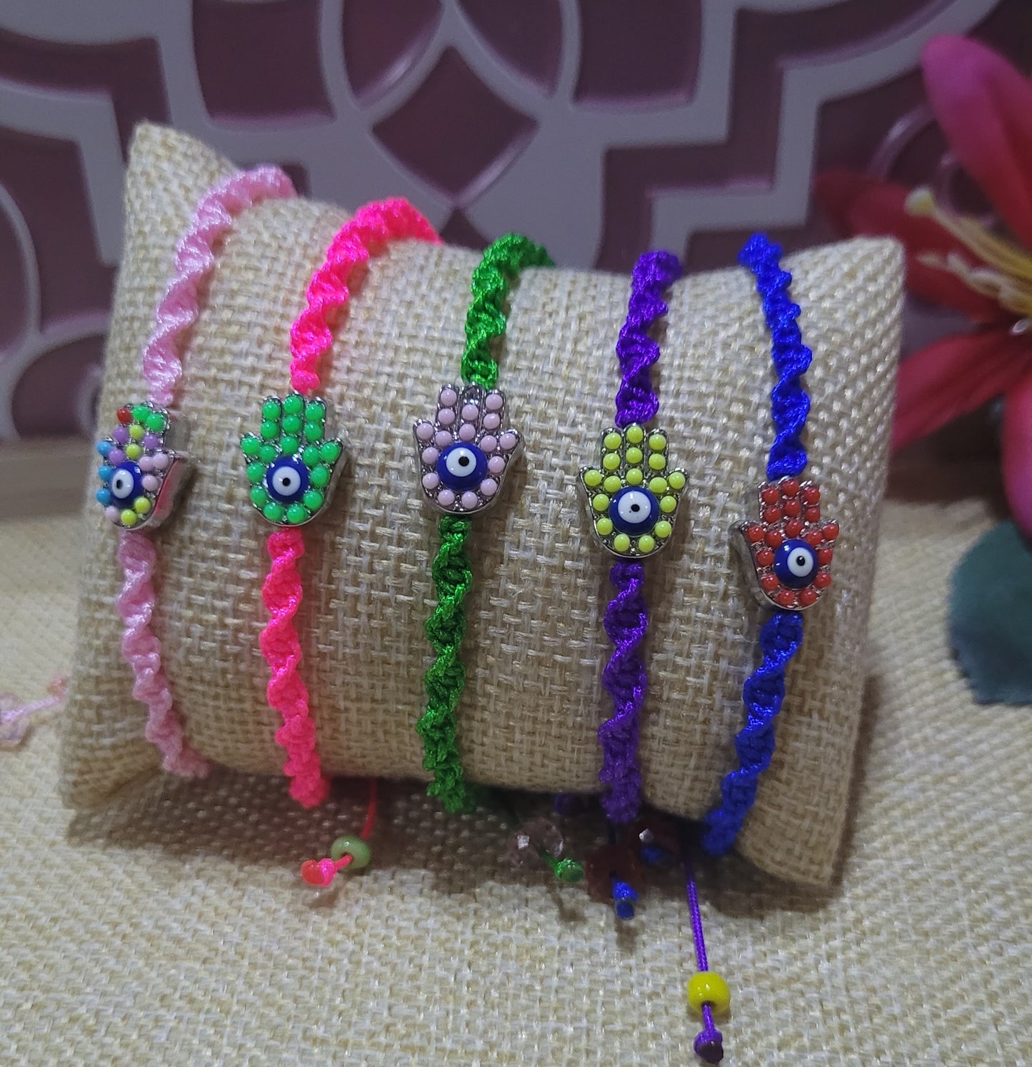 Pulsera de protección con mano de fatima/ Protection bracelet with the hand of Fatima