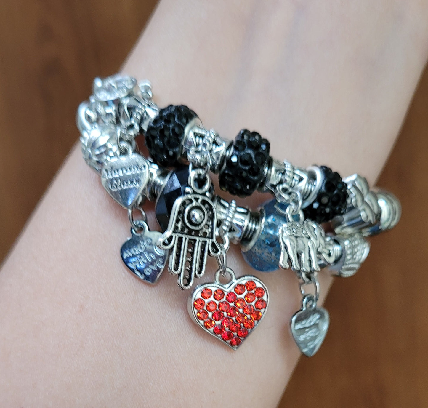 Set de 2 pulseras estilo Pandora / Set of 2 Pandora style bracelets