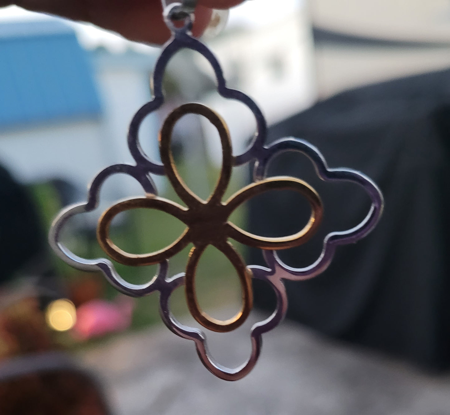 Dije de acero inoxidable nudo de bruja clásico/ Classic Witch's Knot Stainless Steel Pendant