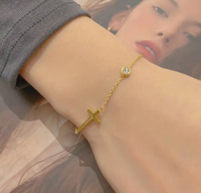Pulsera Cruz / Cross bracelet