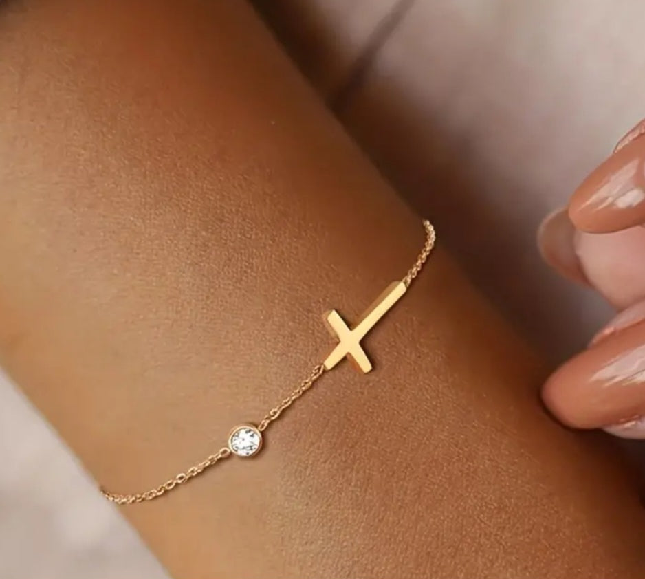 Pulsera Cruz / Cross bracelet