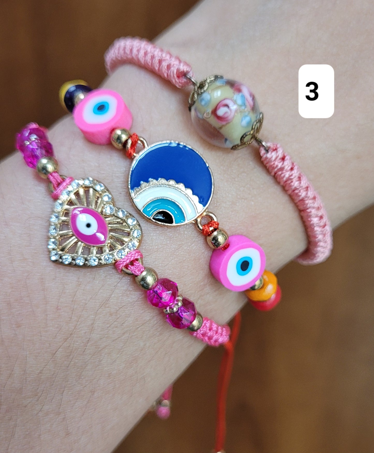 Set de 3 pulseras / Set of 3 bracelets