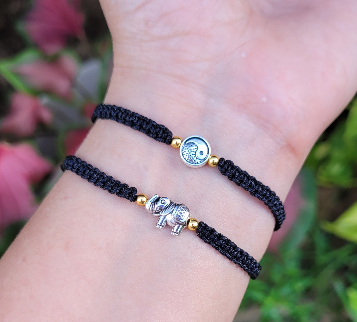 PULSERA YIN Y YANG O PULSERA ELEFANTE /YIN Y YANG BRACELET O ELEPHANT BRACELET