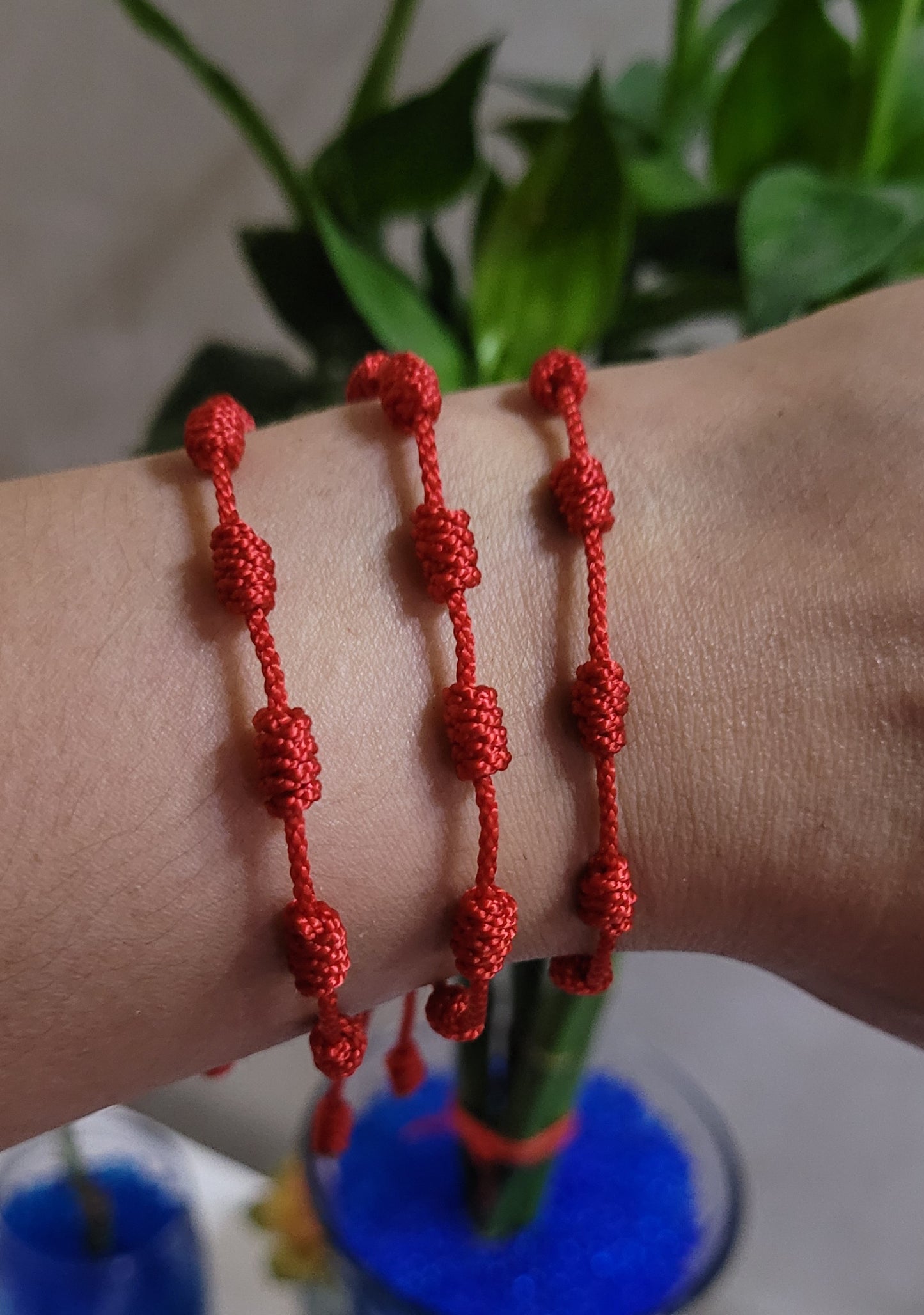 Pulsera de protección 7 nudos/ 7 knot protection bracelet