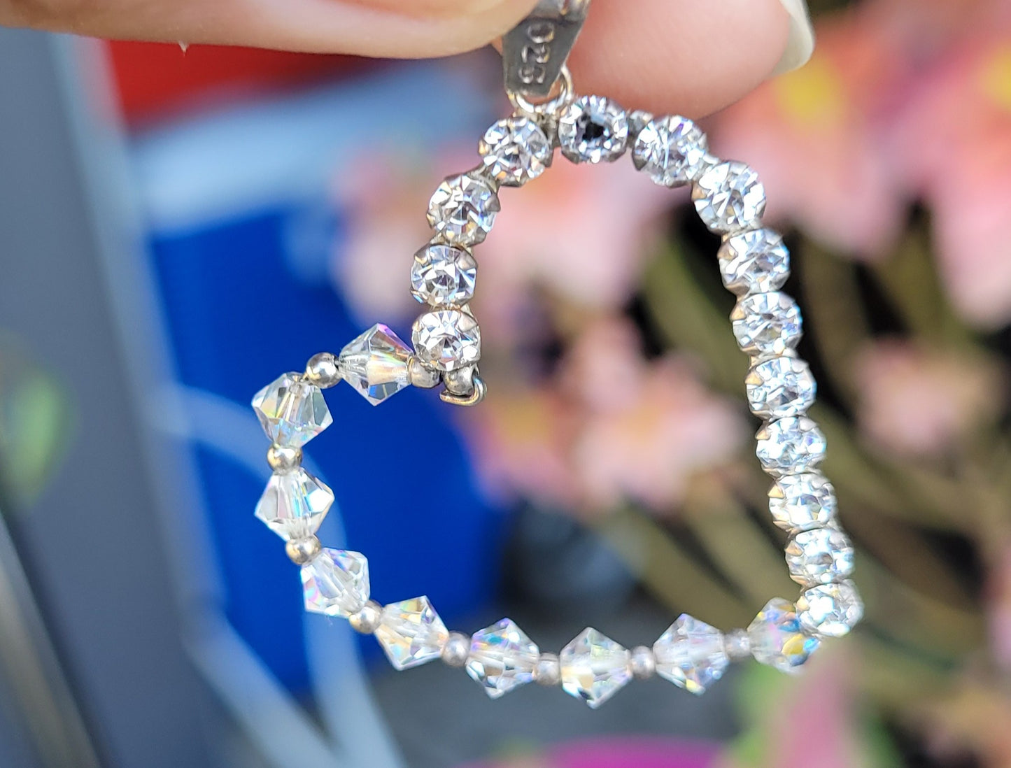 Dije corazón de plata/ Silver heart pendant