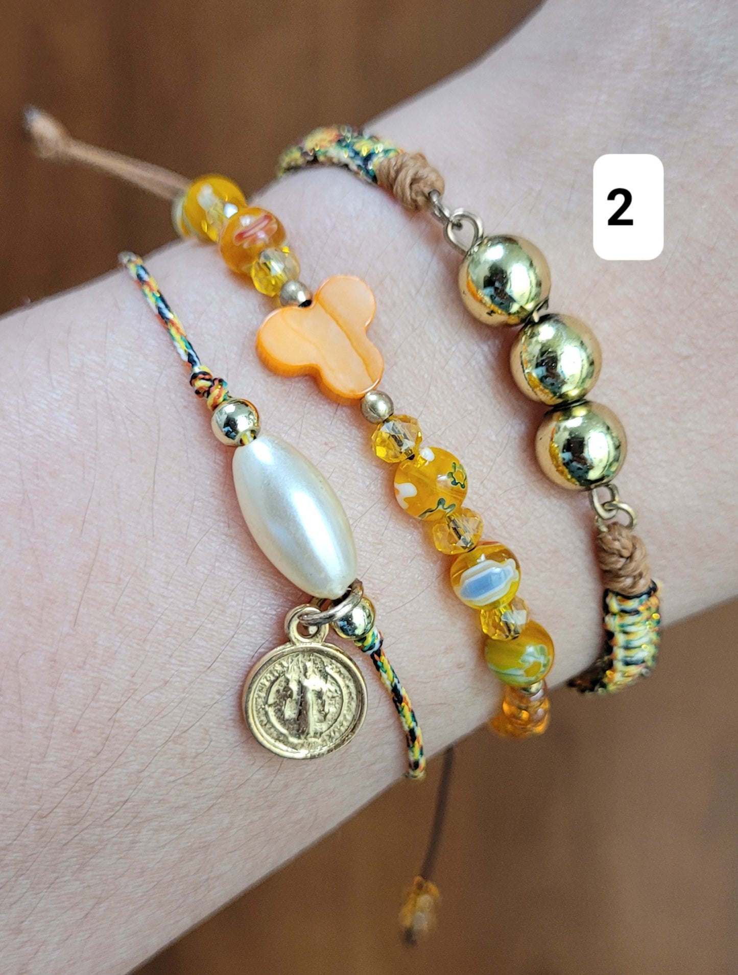 Set de 3 pulseras / Set of 3 bracelets