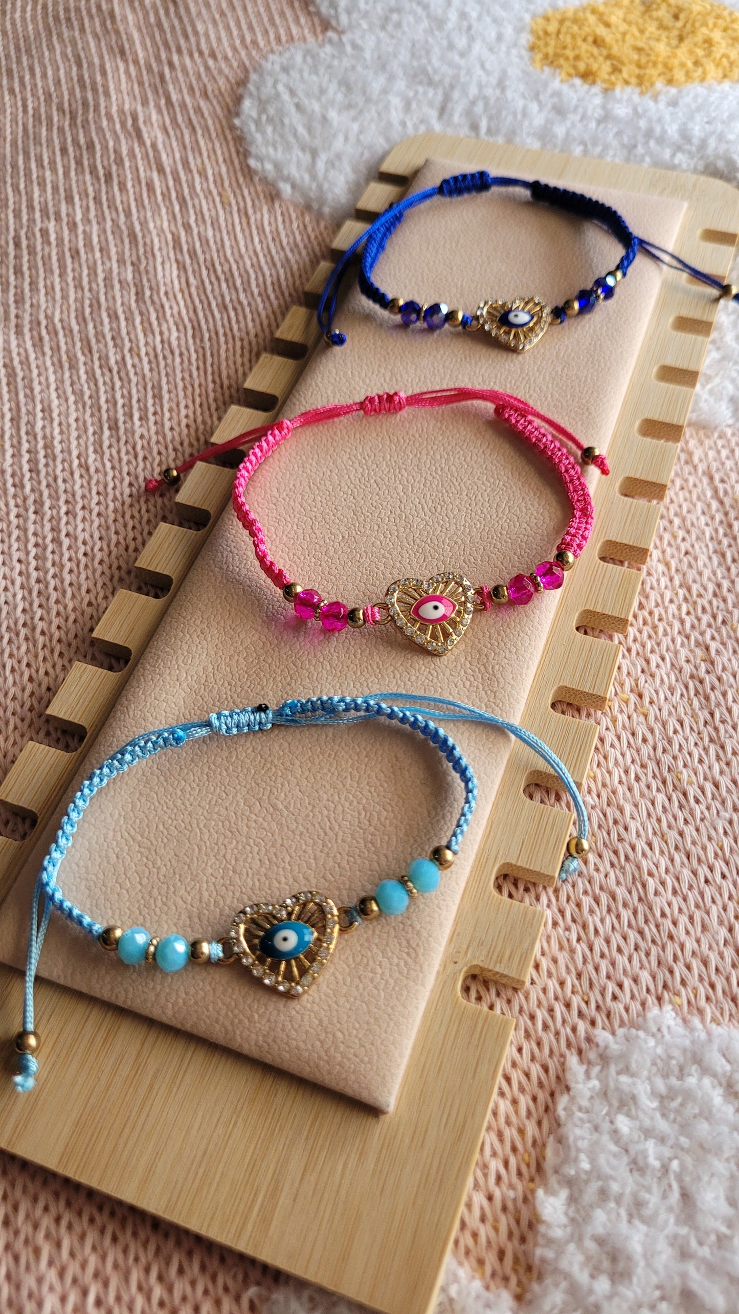 Pulsera Ojo Turco Corazón/ Evil Eye Heart Bracelet