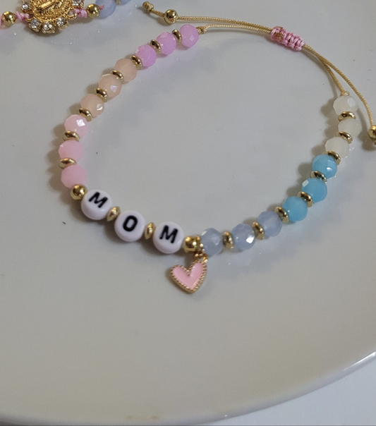 Pulsera ajustable para mama / Adjustable bracelet for mom