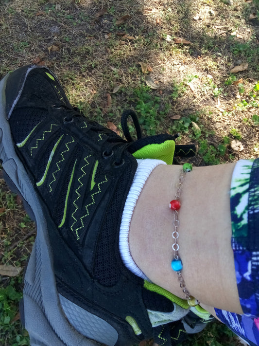 Tobilleras de plata / Silver anklets