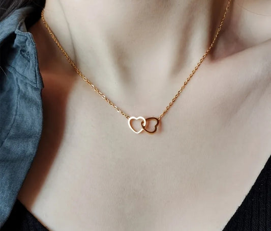 Cadena doble corazon / Double Heart Chain