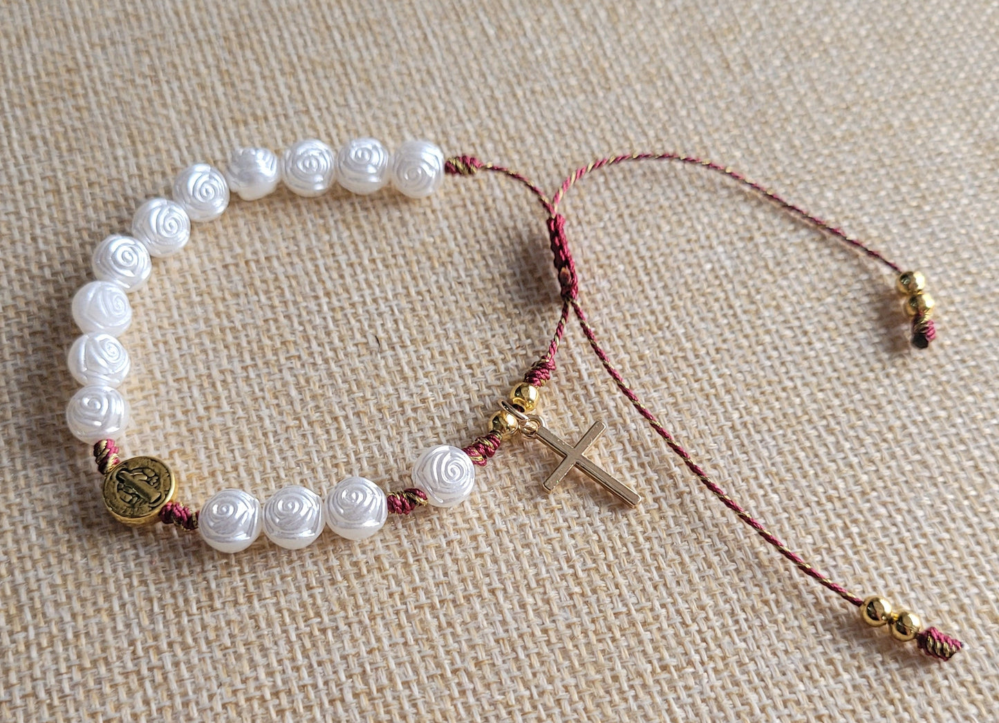 Pulsera decenario San Benito de Abad/ Saint Benedict the Abbot's Decade Bracelet