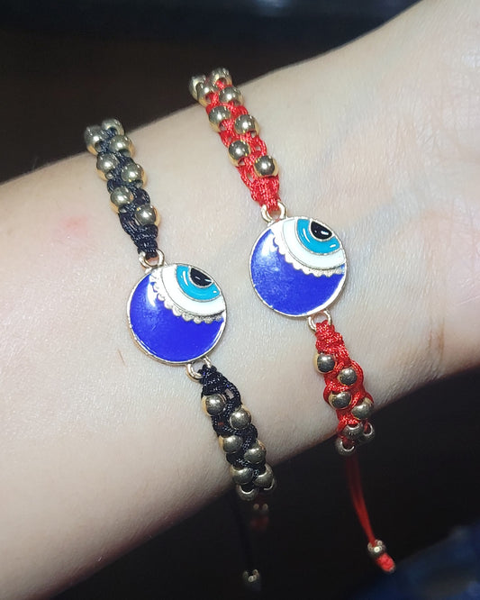 Pulsera ojo turco con balines / Turkish eye bracelet with pellets
