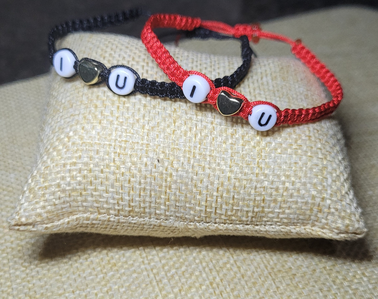 Set de pulseras personalizadas para parejas o amistad/ Personalized bracelet set for couples or friends