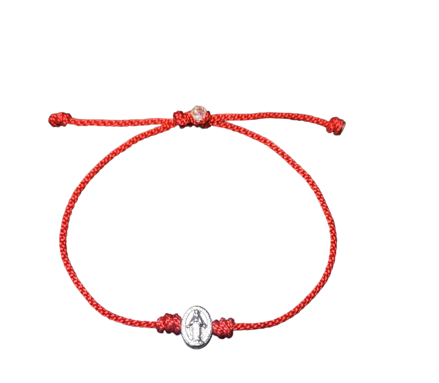 Pulsera de protección con dije de Virgen Maria/ Protection bracelet with Virgin Mary charm