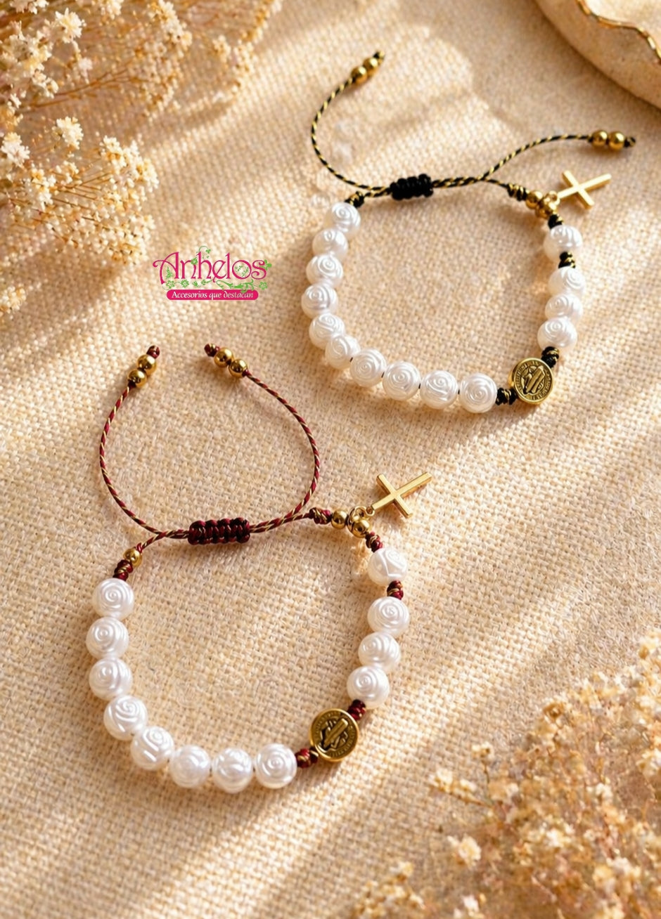 Pulsera decenario San Benito de Abad/ Saint Benedict the Abbot's Decade Bracelet