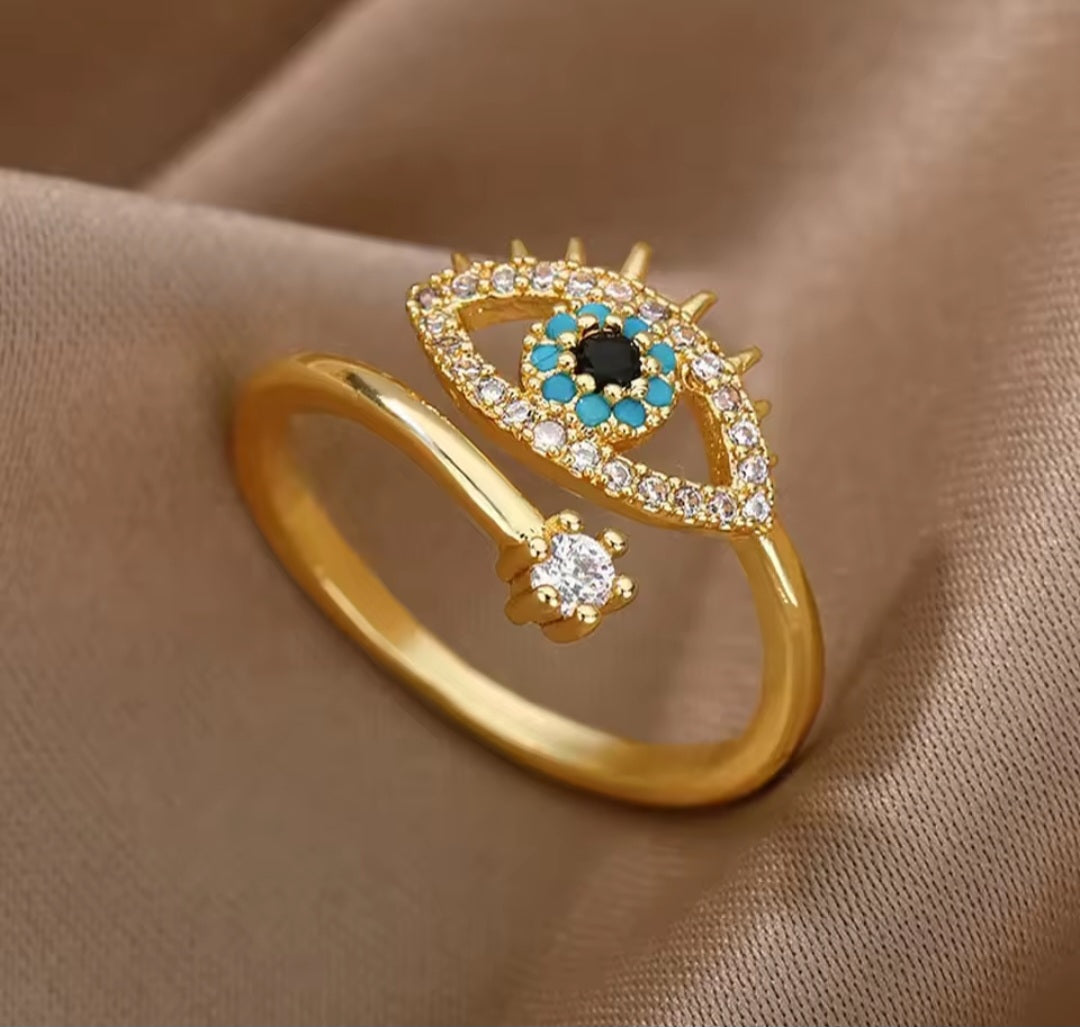 Anillos finos ajustables con circones/ Adjustable dainty rings with cubic zirconia