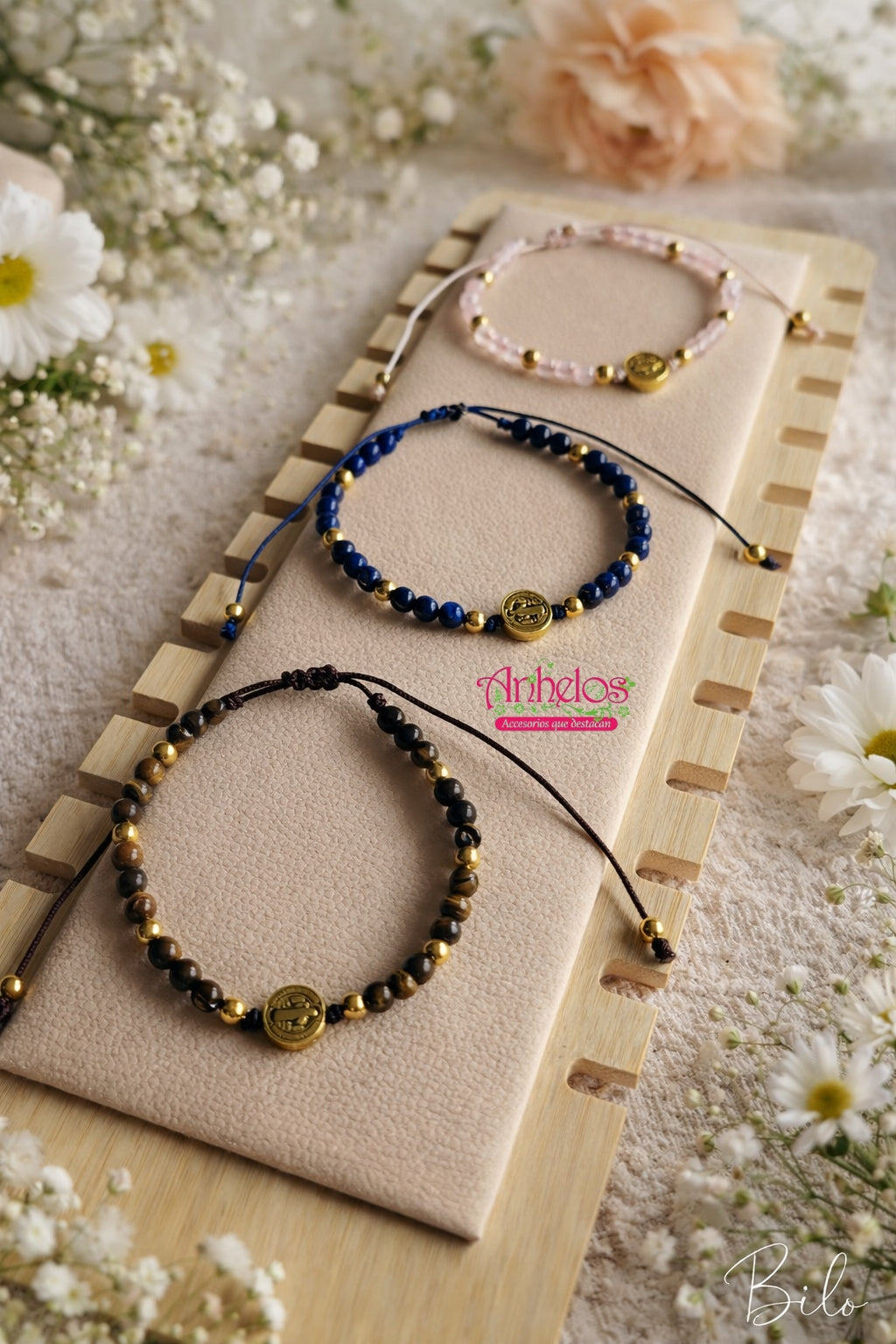 Pulsera San Benito Piedras Naturales/ St. Benedict Natural Stone Bracelet