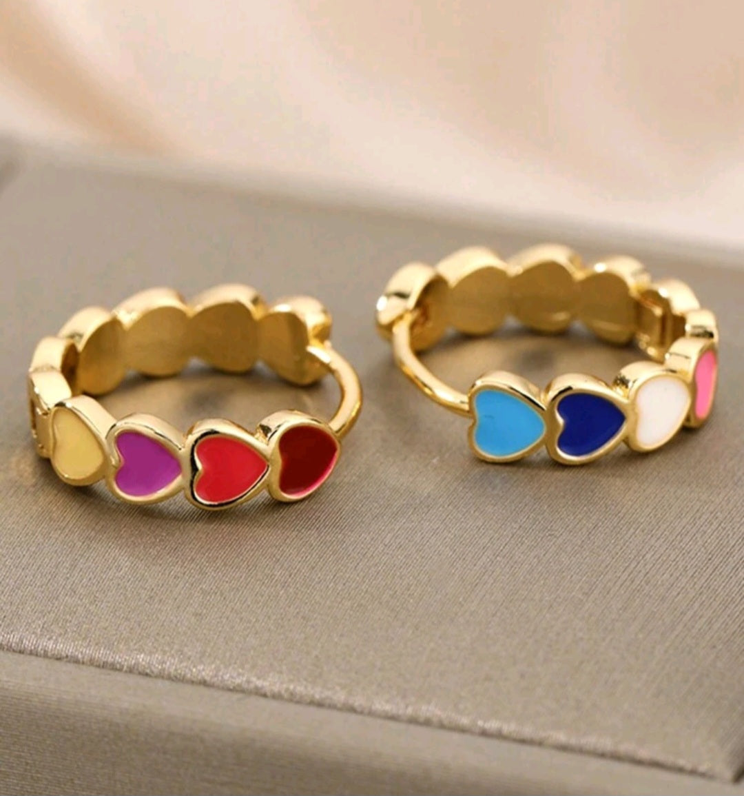 Argollas de acero inoxidable esmaltadas/ Enameled stainless steel rings