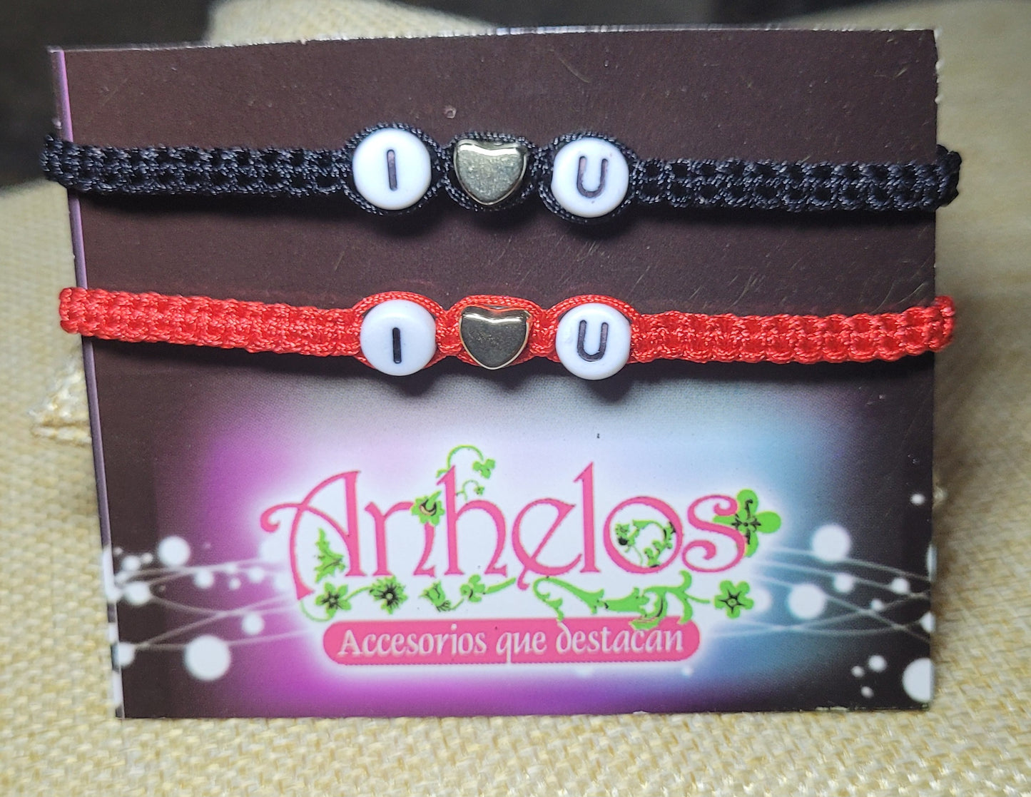 Set de pulseras personalizadas para parejas o amistad/ Personalized bracelet set for couples or friends