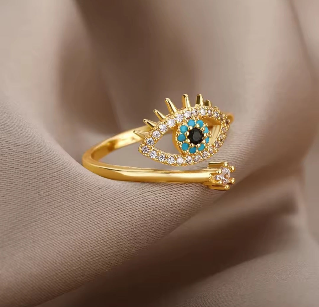 Anillos finos ajustables con circones/ Adjustable dainty rings with cubic zirconia