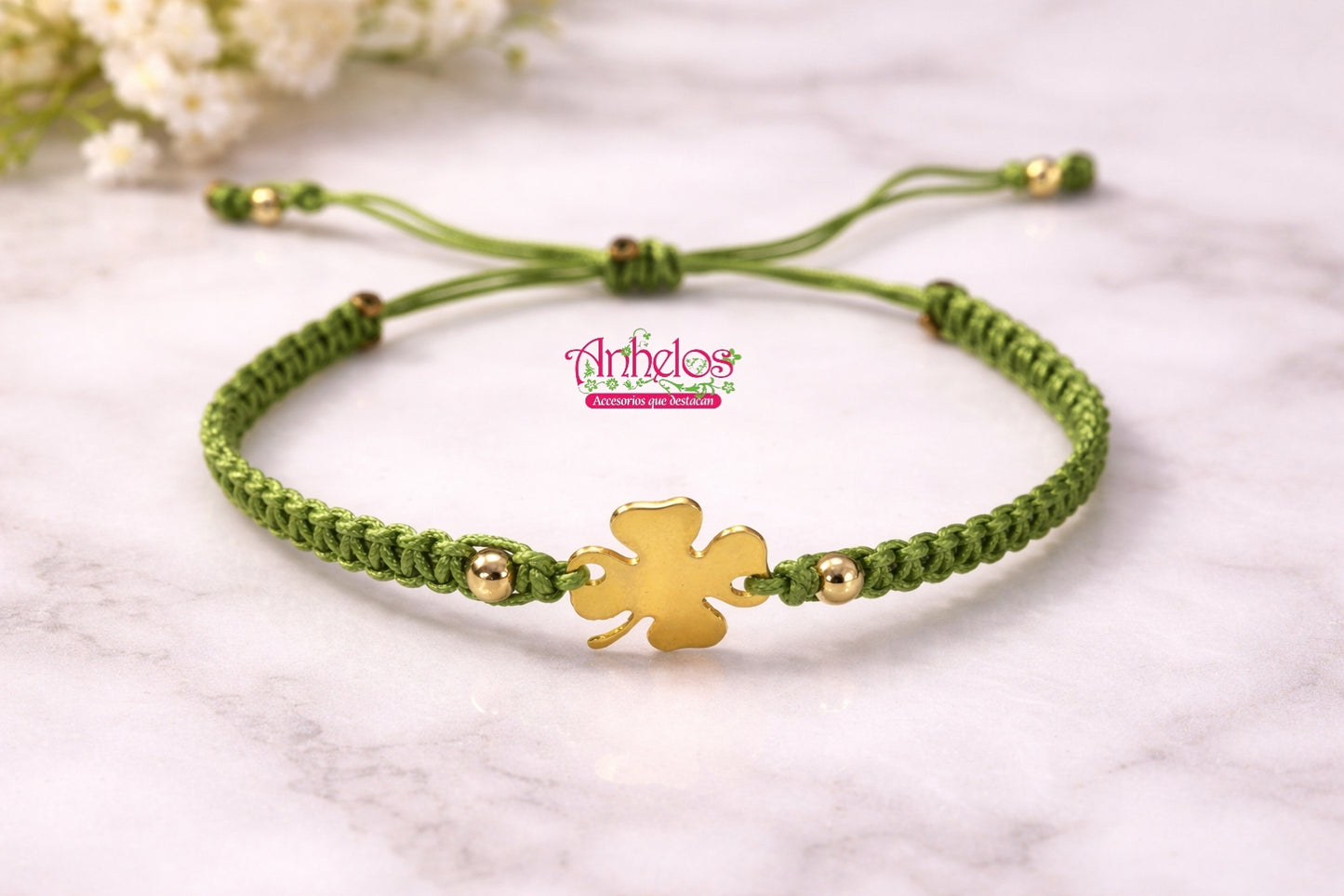 Pulsera trébol / Clover bracelet