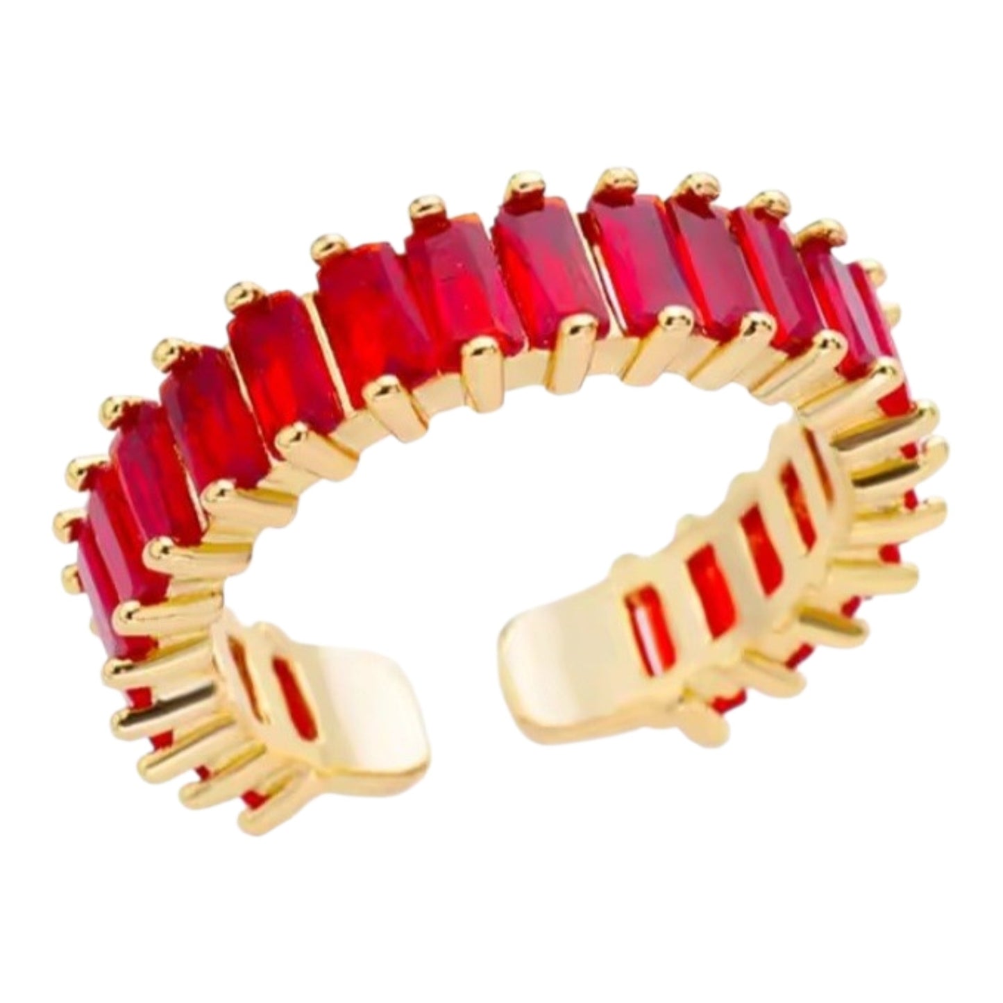 Anillo de acero inoxidable ajustable con circones/ Adjustable stainless steel ring with zircons