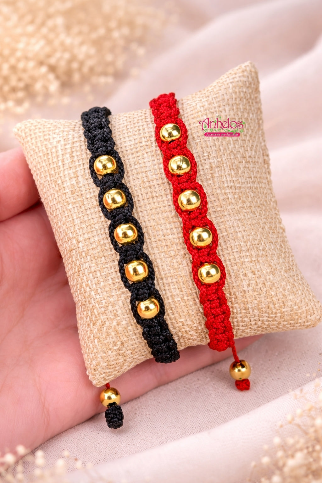 Pulsera tejida ajustable para caballeros/ Adjustable woven bracelet for men