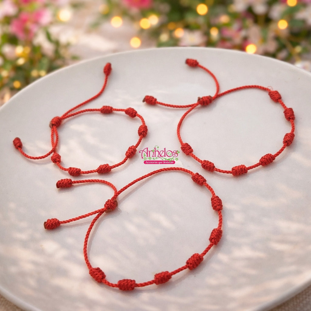 Pulsera de protección 7 nudos/ 7 knot protection bracelet