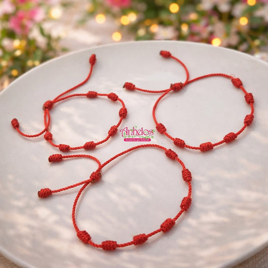 Pulsera de protección 7 nudos/ 7 knot protection bracelet