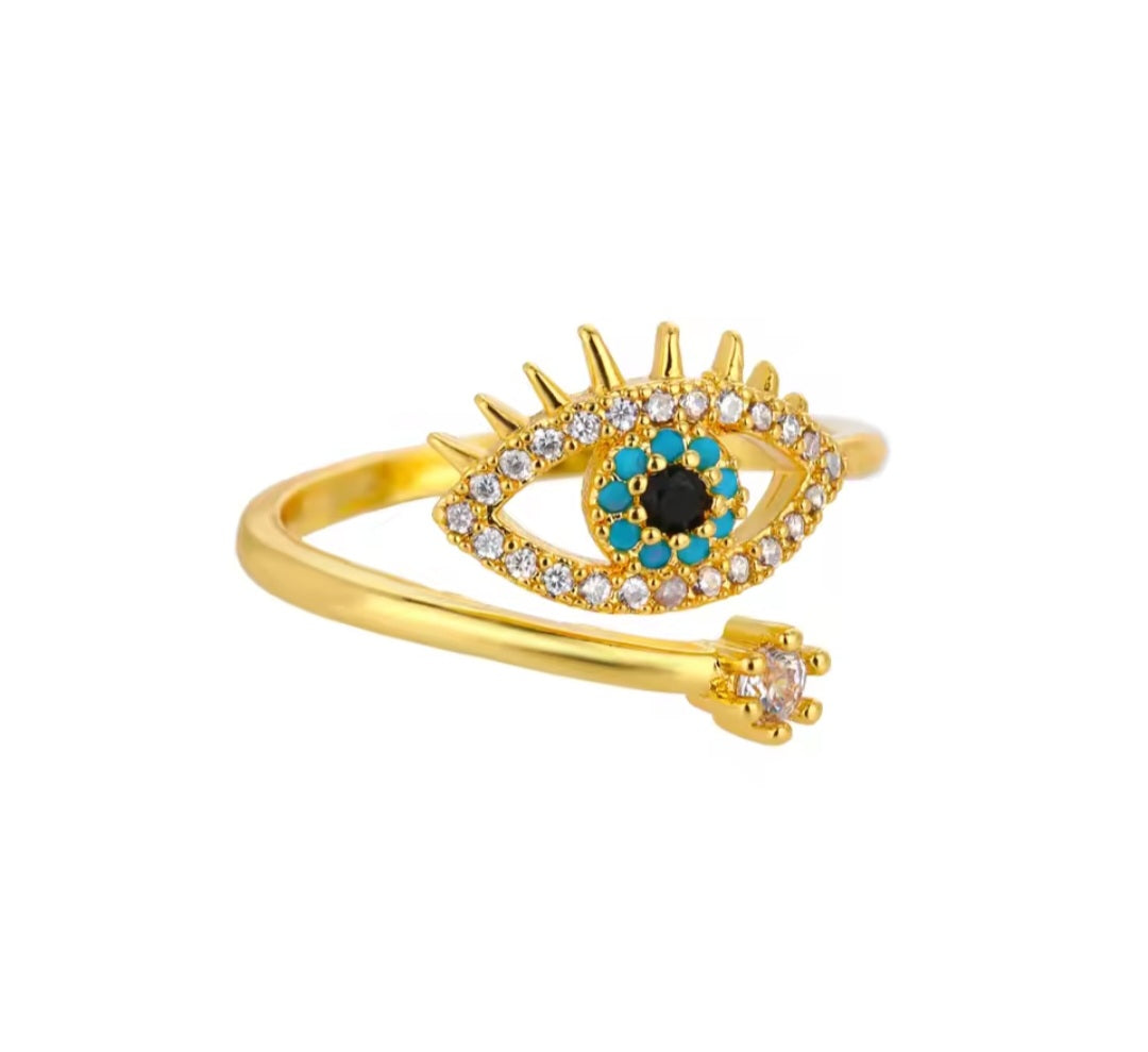 Anillos finos ajustables con circones/ Adjustable dainty rings with cubic zirconia
