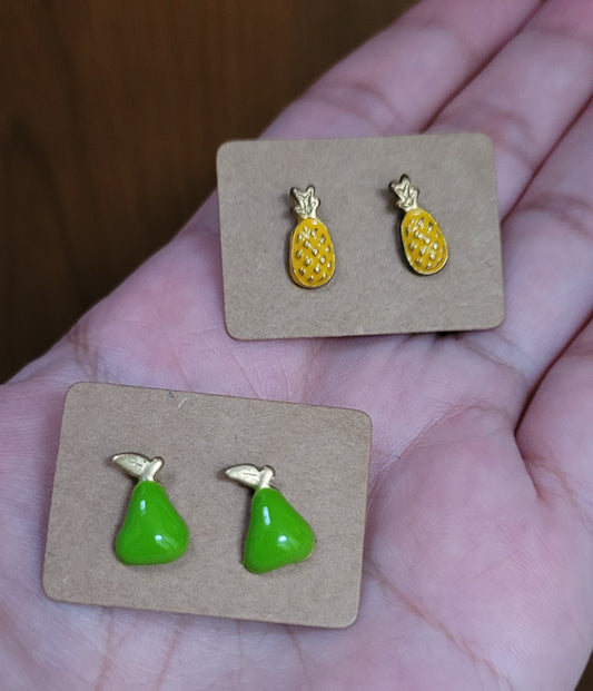 Set de 2 zarcillos de frutas / Set of 2 fruit tendrils