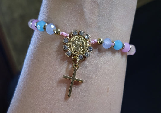 Pulsera tipo rosario / rosary bracelet