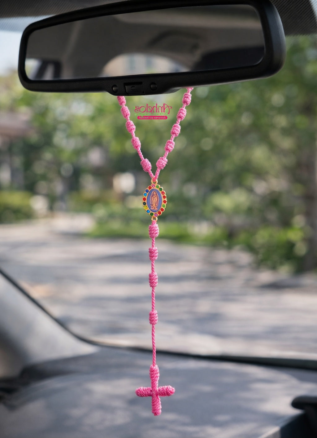 Collar Rosario tejido/ Woven Rosary Necklace
