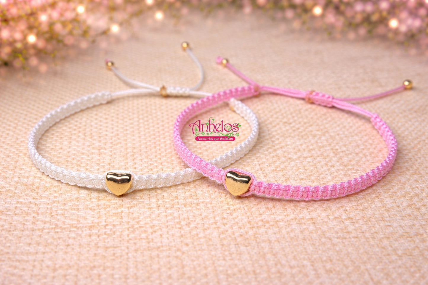 Set de pulseras para parejas o amistad/ Bracelets set for couples or friendship.