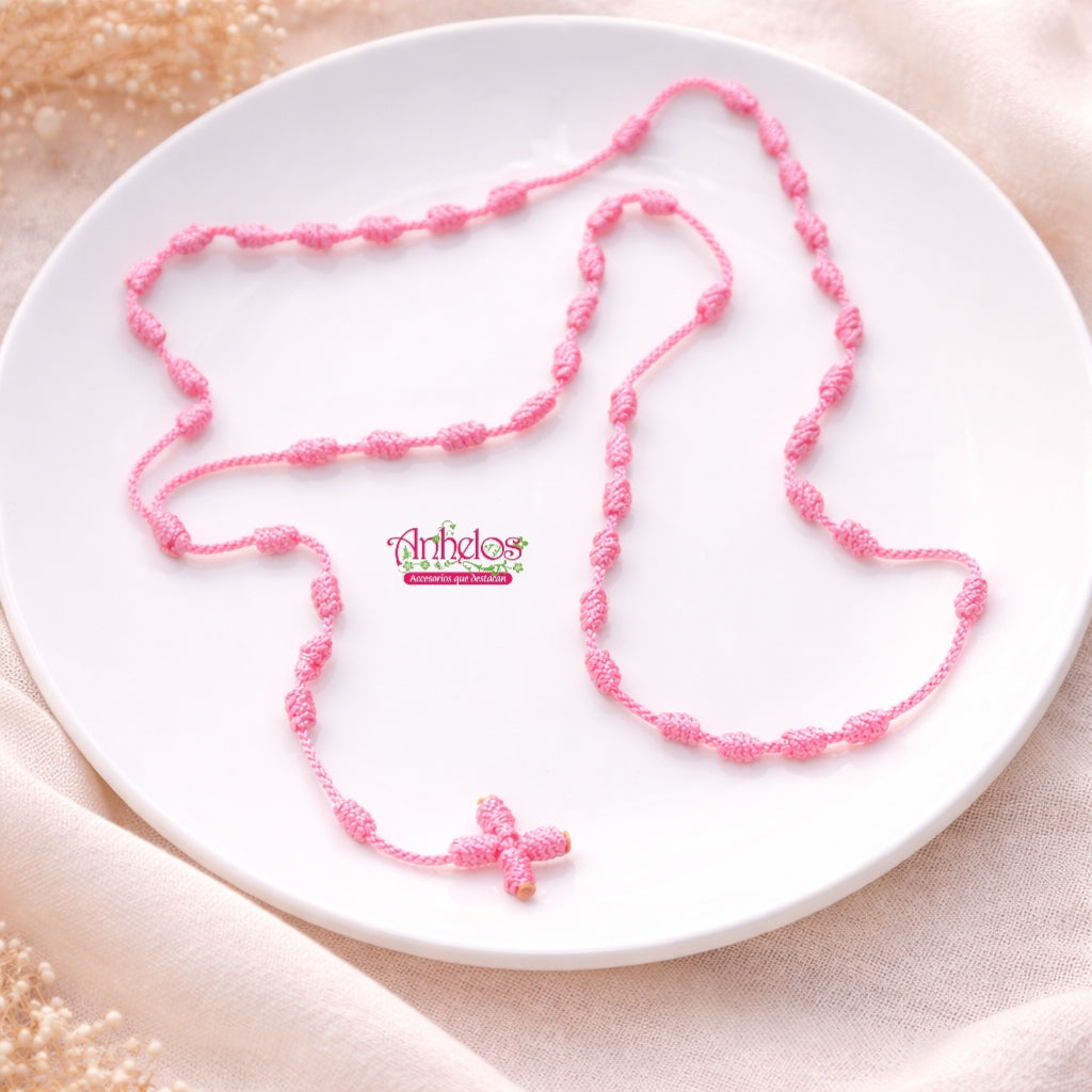 Collar Rosario nudo franciscano / Franciscan knot rosary necklace