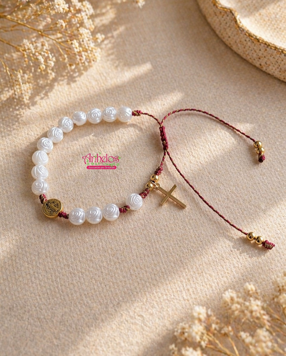 Pulsera decenario San Benito de Abad/ Saint Benedict the Abbot's Decade Bracelet
